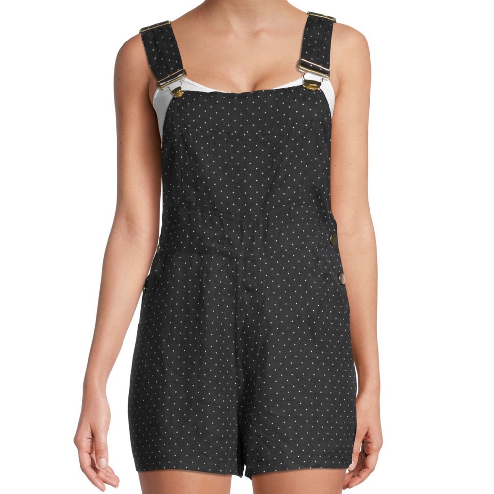 WeWoreWhat Basic Polka-Dot Shortalls